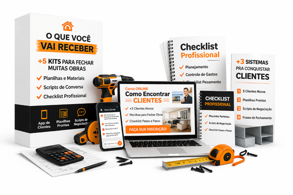 Kit Fechamento de Obras Mockup